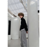 HUKE Logo Black Half zip-up MTM