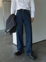 ASCLO Washed Wide Denim Pants (4color)