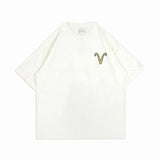PEANUT STAIN - アリーズ ゾディアック アイボリー オーバーサイズド Tシャツ