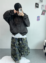 フラワーパターンカモフラージュ🤍💚