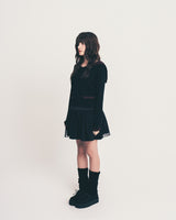 sailor stripe top / black