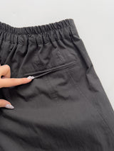 Twill Balloon Fit Wide Pants