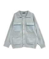 UNISEX ポケットニットジャケット
