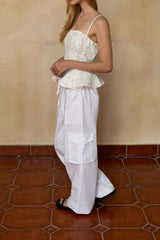 Flower cotton sleeveless
