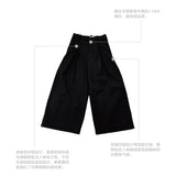  original three-dimensional pleated wide-leg suit trousers