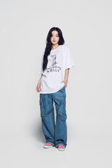 24FW METAL BELLY SHORT SLEEVE T-SHIRT WHITE