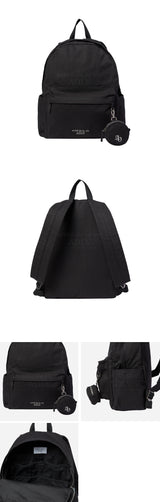 24FW ベーシックロゴ シンプルコットンバックパック ブラック