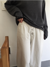 ホップボタンバルーンフィットコットンパンツ（3c）
