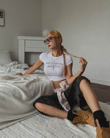 ニューヨークスパンデックスクロップTシャツ