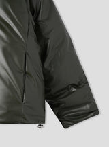 Touk glossy puffer hood padding
