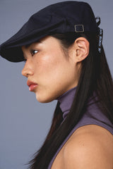 RIBBON HUNTING CAP / NAVY