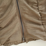 Riel Shirring Zip Top