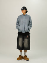 RT Side Pintuck Denim Bermuda Pants 