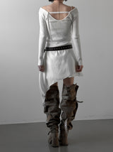 Deacon Patch Pocket Cotton Skirt