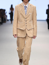 Khaki Jacquard Suit