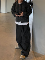 Level Tteokbokki Knit Hooded Cardigan