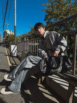 Kai Nylon Glossy Piping Pants