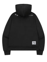 ラベオドットアップリケロゴフードジッップアップユニセックス(2COLOR)