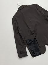 [unisex] カーブ3ボタンオーバーフィットブレザージャケット