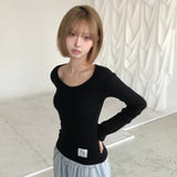 デルキ ミディ ロングスリーブ Tシャツ(4COLOR)