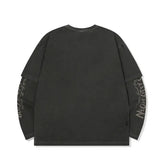 26FW★ロックスター キャット レイヤード ピグメント ロングスリーブ