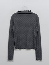 Dot Wave Turtleneck T-Shirt