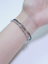All surgical seel new wave layered string bracele