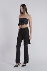 LAYERED KNOT TOP(BLACK)