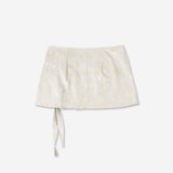 PLEATES WRAP SKIRT [IVORY]