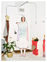 Color Stripe Rabbit Hoodie