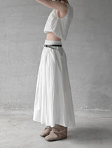 Cloud Nylon Crop Blouse