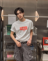 トーキョー プリント クロップ ショートスリーブ Tシャツ