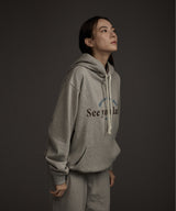 W HAAND LOGO GRAPHIC HOODIE GREY