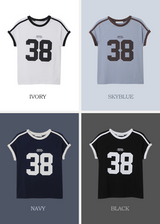 38 スリム半袖Tシャツ (4color)