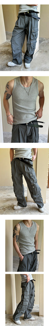 [S/S] Nylon parachute cargo pants(2color)