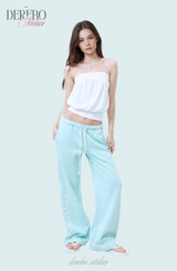 Lounge Lettering Mint Long Pants (TOP)
