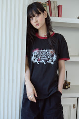 26SS★ Stamp Club Ringer Short Sleeve Tee