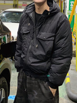 Brushed) Military cargo sweatpants
