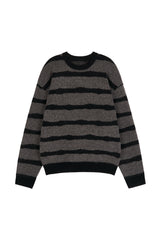 Cozy stripe brush knit
