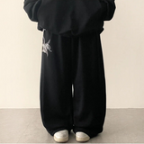Rosé Star Embroidered String Wide Pants