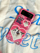 [Lovely Kitty Berry] Z-FLIP Hard case
