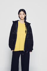 24FW アップサイドダウンロゴナッピングズリーパンツブラック