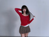  teenage u neck t-shorts (4color)