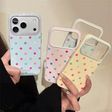 Dopamine Color Polka Dot Soft iPhone Case (iPhone 13–17 Series)