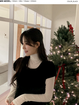 [SHOPPERMADE] Velvet Puff Mini Dress