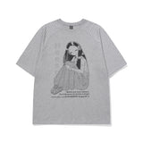 へースオーバーフィットラグランTシャツ [Melange grey]