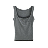 Miel Soft Button Layer Sleeveless