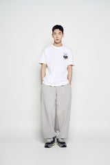 25SS ニュースペーパーラビットショートスリーブTシャツ ホワイト