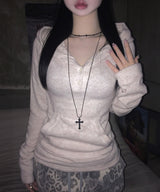 Mia Knit Hoodie (3colors)