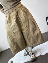 Charles Rivet Cotton Curved Balloon Bermuda Shorts 4color